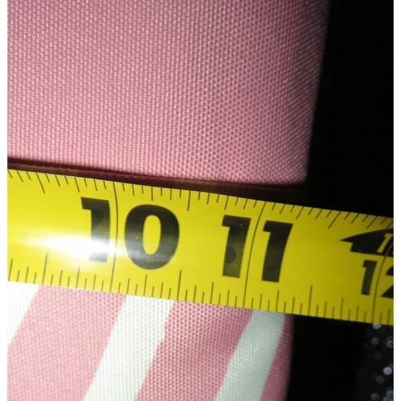 COACH Devin Tote & Peyton Long Wallet Tulle Zebra Stripe Print Cream & Pink - Picture 15 of 16